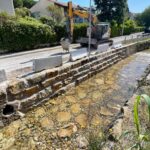 Chantier environnement aménagement des berges du Roubaud à Hyères